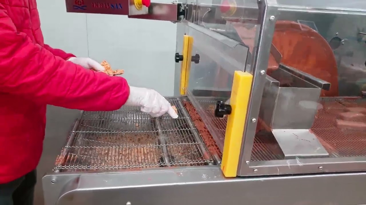 çikolata kaplama makinası ve soğutma tüneli