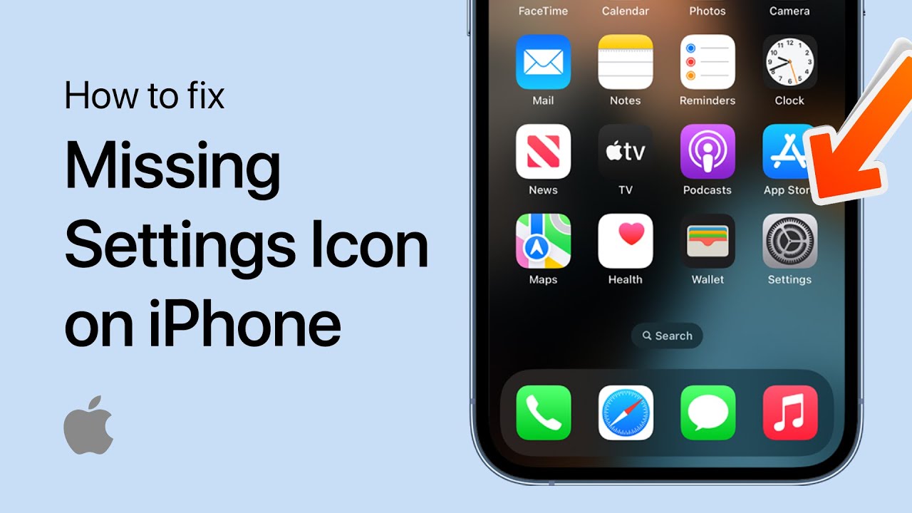 How To Get Back The Missing Settings Icon on iPhone Home Screen