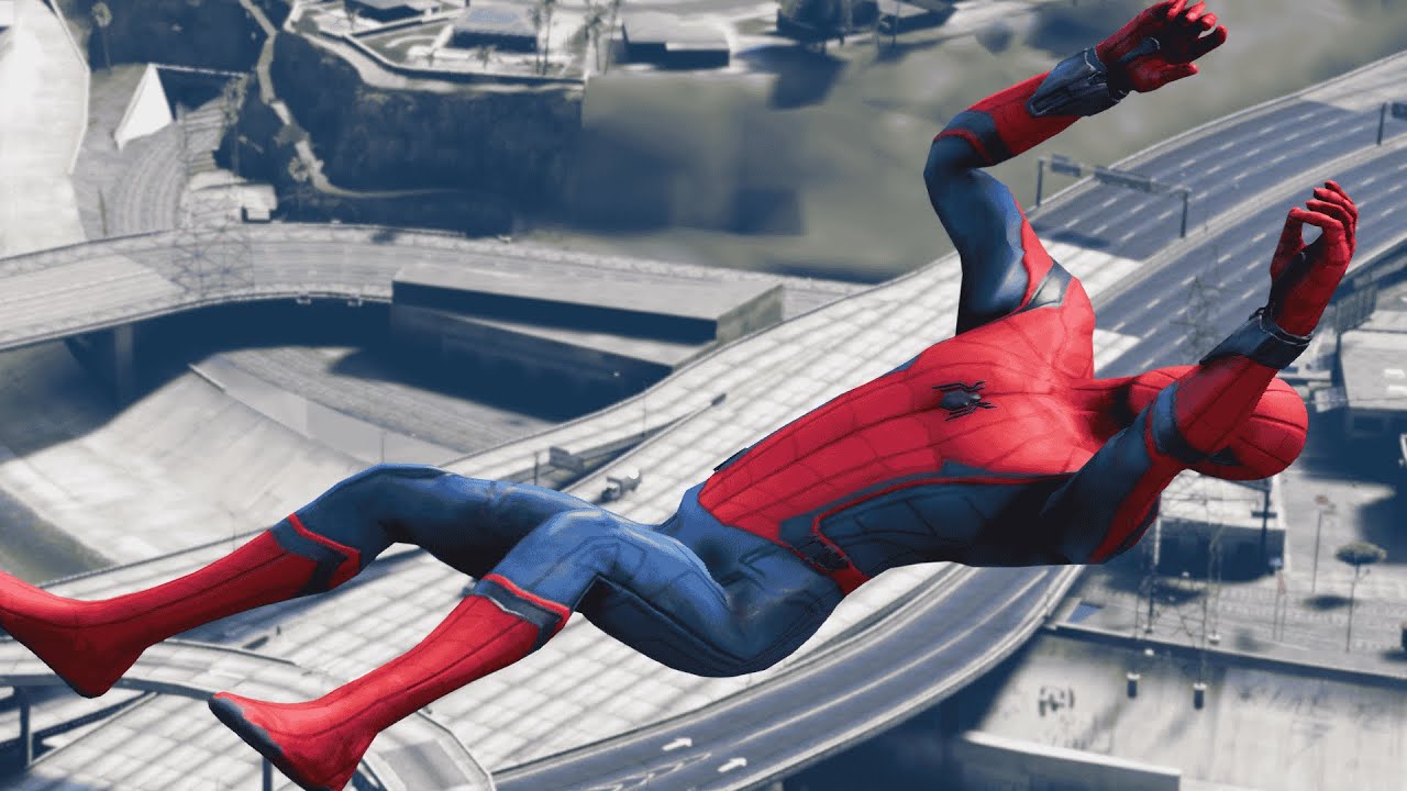 GTA 5 Water ragdolls | SPIDERMAN Jumps/Falls Compilation (Funny Moments) 