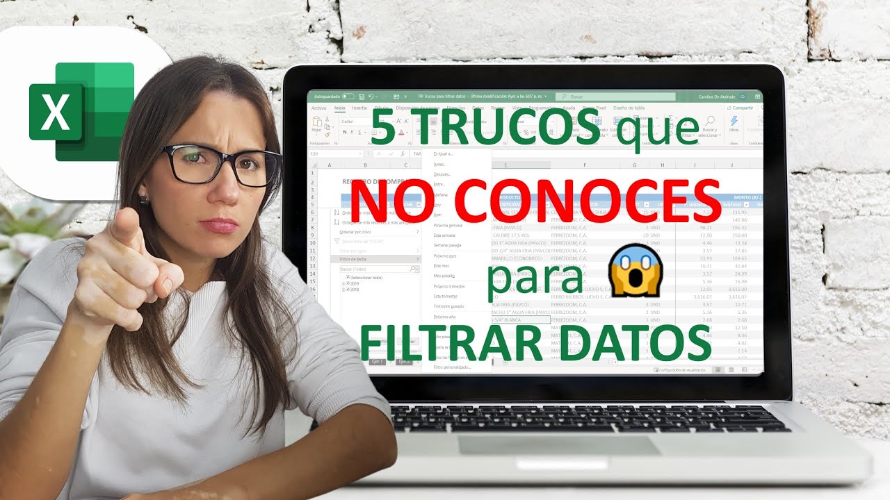 5 TRUCOS que NO CONOC&Iacute;AS para Filtrar datos en EXCEL - SMARTpro Academy