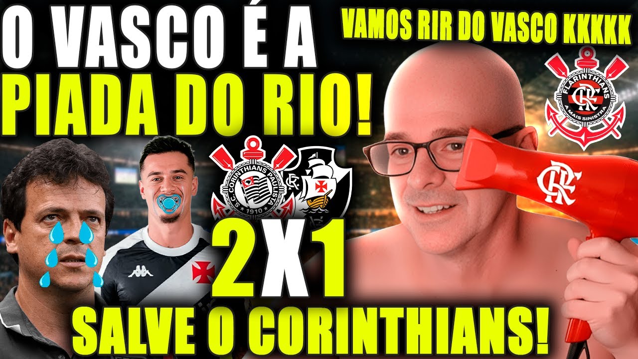 BACALHAU É VICE DE NOVO!!  VASCO 1 X  2 CORINTHIANS!  LIVE MUITO RAIZ!