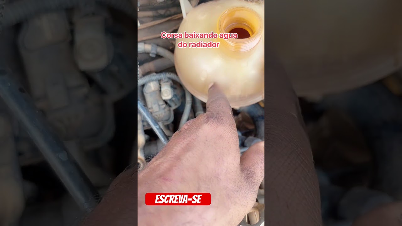 Corsa baixando &aacute;gua #revisao #carro #oficina #motor #agua #radiador