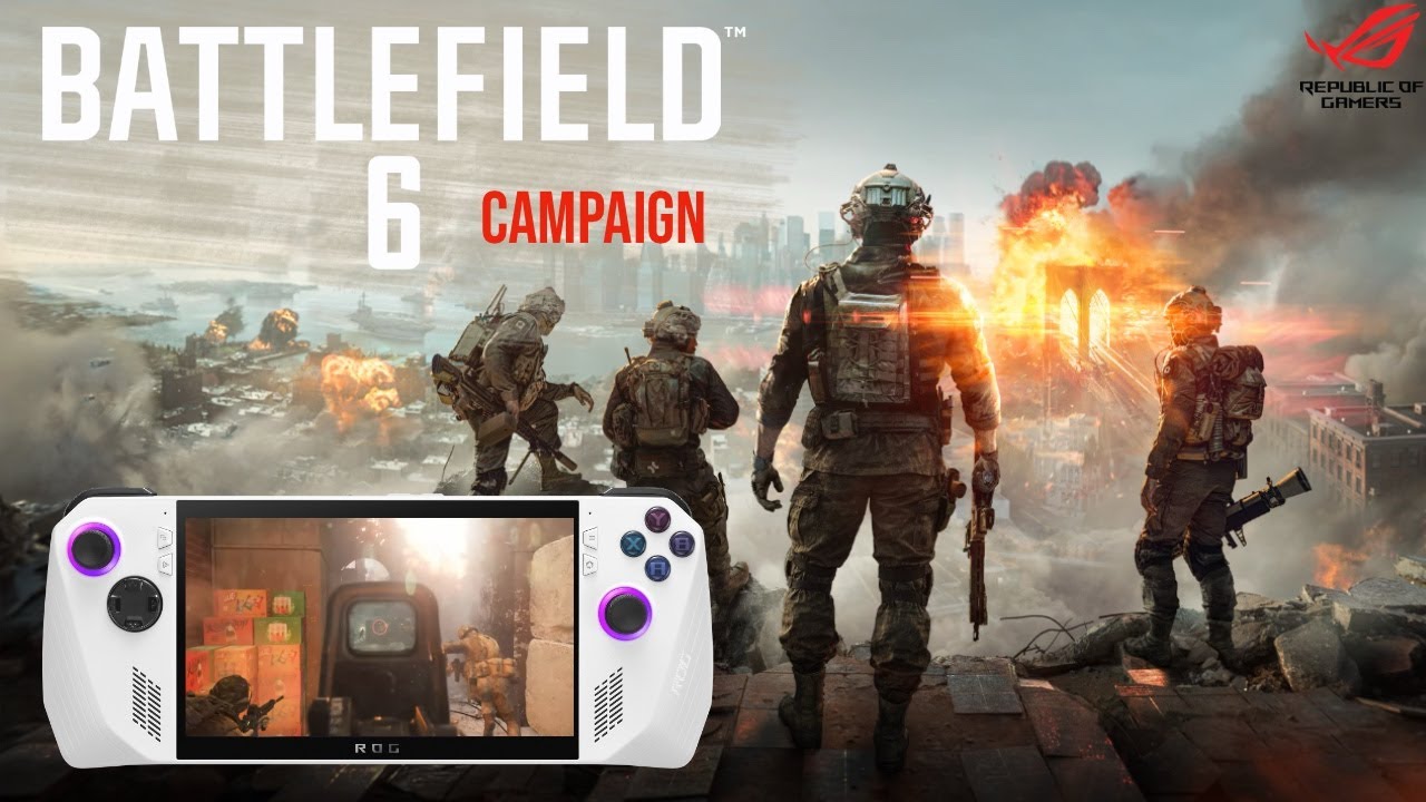 Battlefield 6 отлично работает на ROG Ally — геймплей кампании
