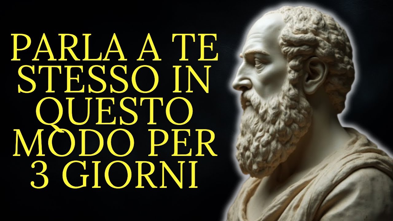 Parla a te stesso in questo modo per 3 giorni e vedrai come tutto inizierà a cambiare | Stoicismo