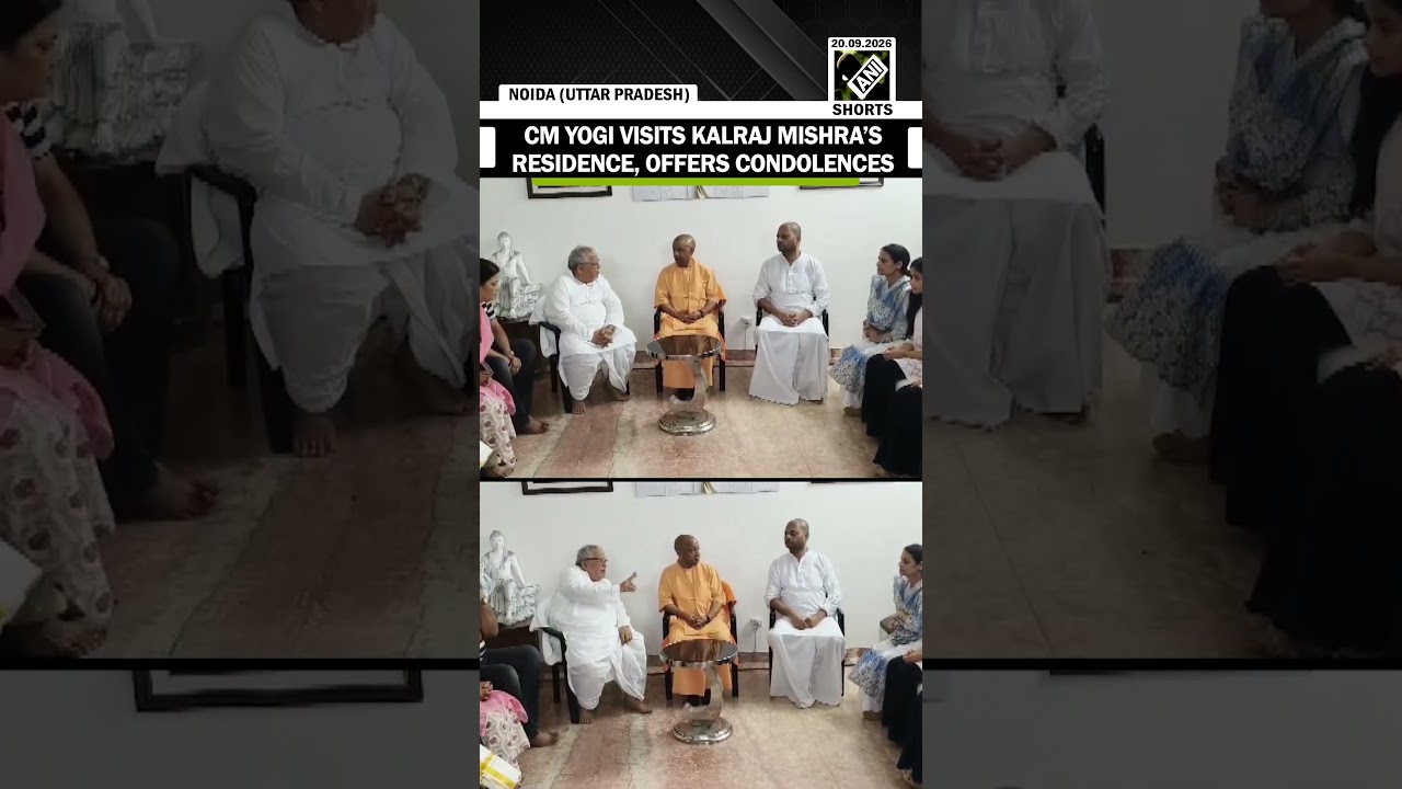 CM Yogi Visits Ex-Governor Kalraj Mishra&rsquo;s Residence, Offers Condolences On Wife&rsquo;s Demise