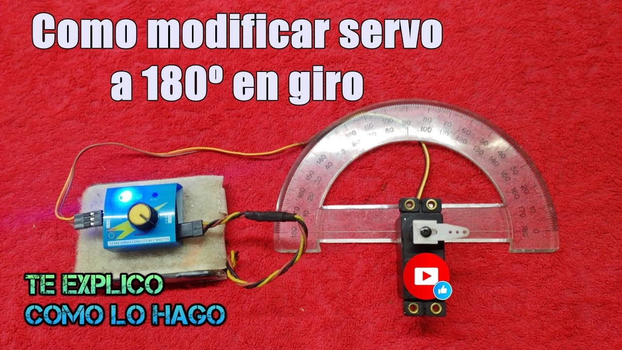 ⚡ APRENDE como hacer que un SERVO GIRE ( 180º)