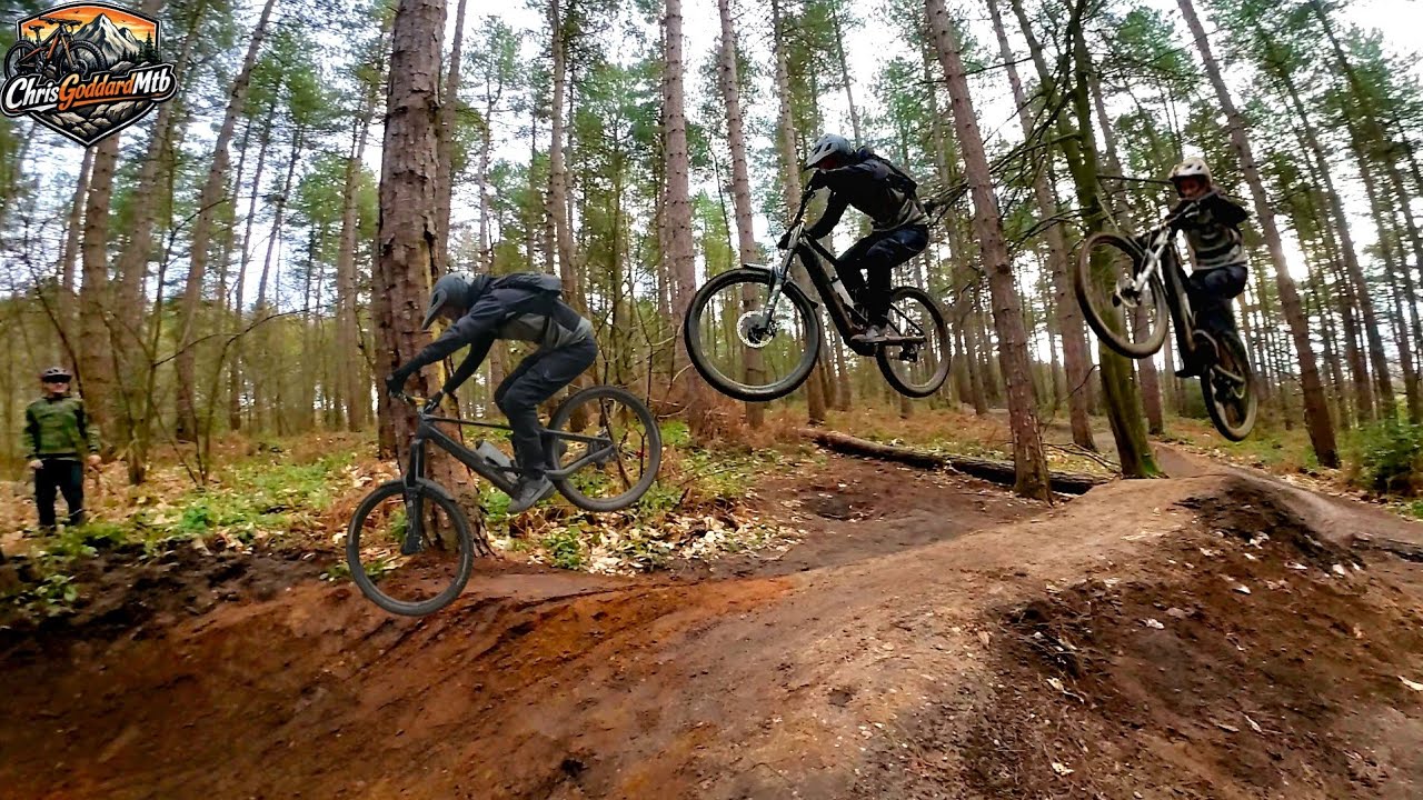 These Trails Delivered A Sick Day Out 🔥🤙#ebike #fun #friends #trains 