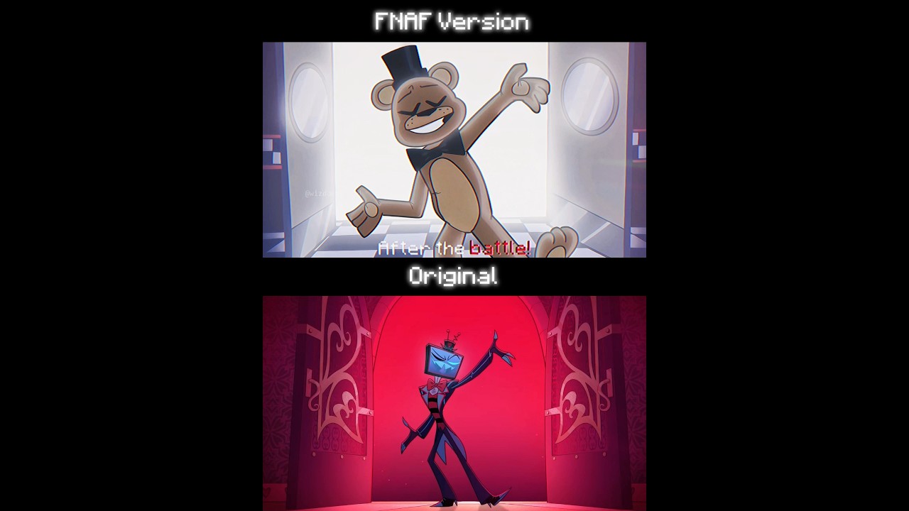 FNAF COMPARISON: Hazbin Hotel&rsquo;s Finale Animation #fnaf #hazbinhotel #animation #afton #comparison