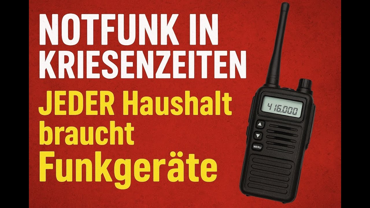 NOTFUNK in Kriesenzeiten. JEDER Haushalt braucht Funkger&auml;te #funkger&auml;t #krieg #kriese #stromausfall