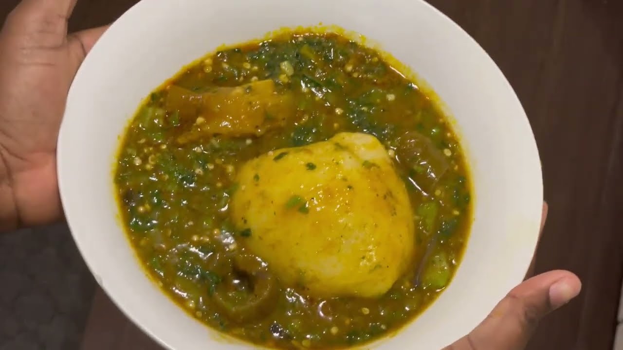 DELICIOUS 🇬🇭GHANAIAN OKRO SOUP #ghanafoodrecipes #cooking #okrosoup #ghanaiansabroad 
