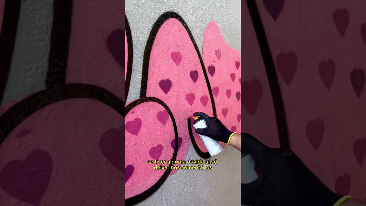 Jeito mais f&aacute;cil de fazer graffiti na parede #streetart