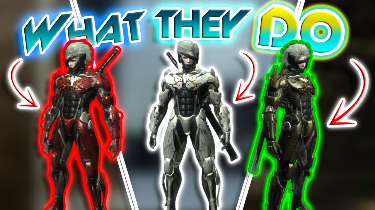 What all the armors do | Metal Gear Rising: Revengeance