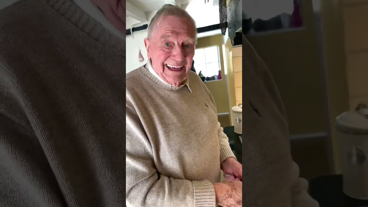 89 yr old grandad cooking an unhealthy recipe for heart attack dinner in one pan with food ASMR