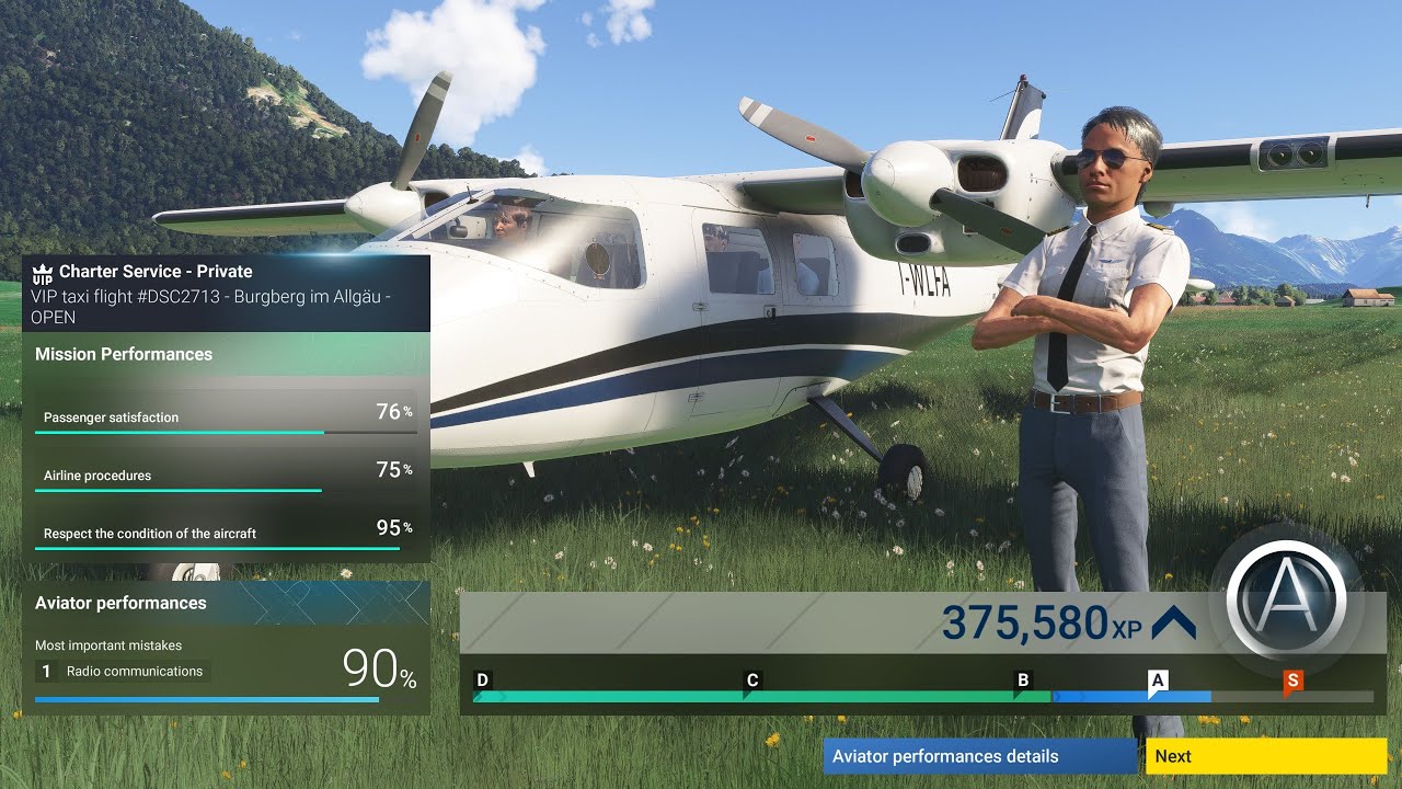 MSFS2024-SU2 Partenavia P68B Victor in Career Mode - Maiden Voyage