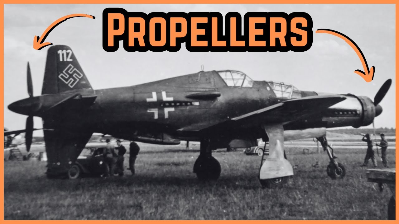 German Fighter with Engines Front and Back