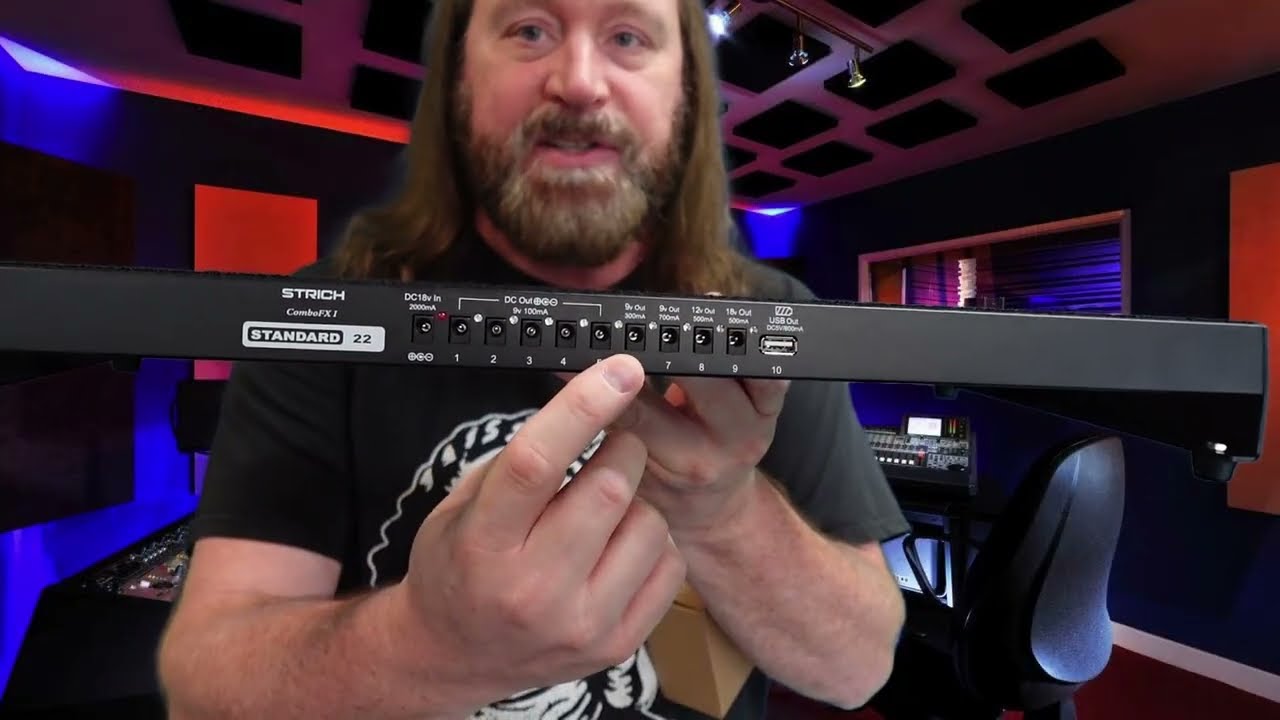Awesome Guitar Pedal Board with Built-in Power Supply by STRICH. For Best Price Link In Description.