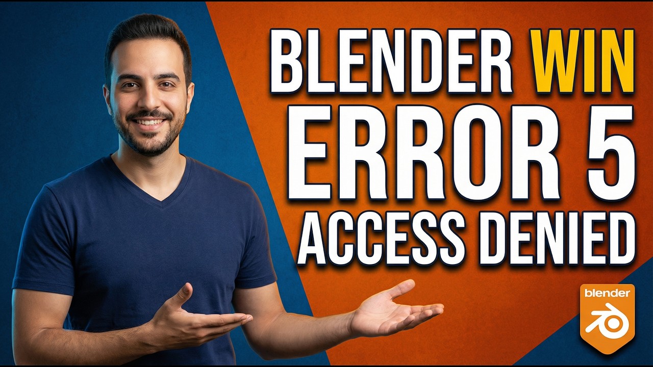 Blender Win Error 5 Access Denied (Easy Fix Guide)