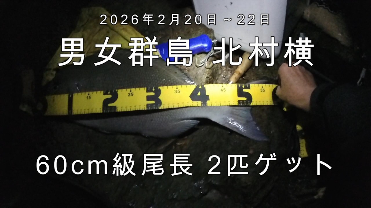 2026年2月20日～22日 男女群島 北村横
