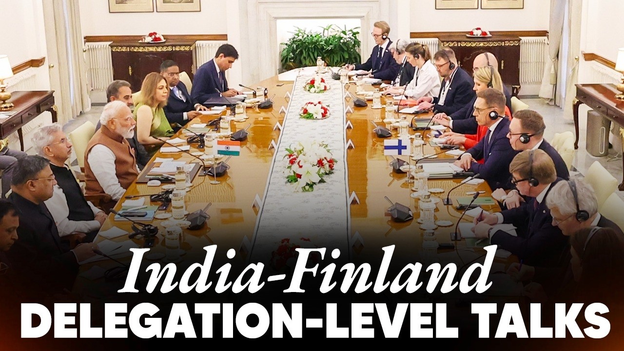 PM Modi, President Alexander Stubb of Finland hold delegation-level talks  in New Delhi