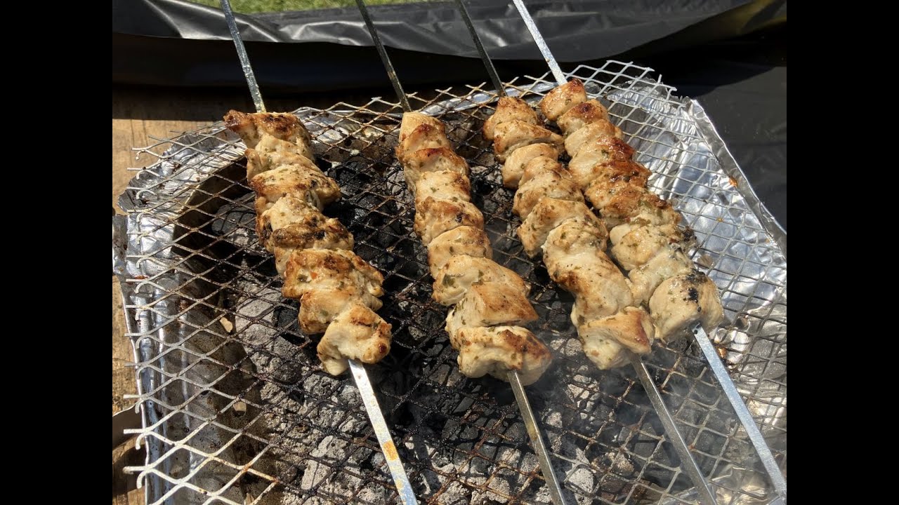 Cooking Chicken at Spiedie Fest 2023