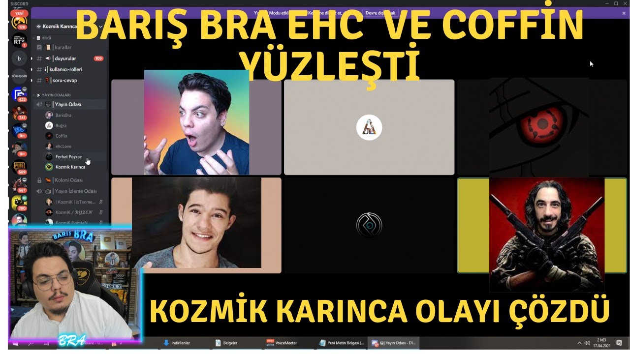 BARIŞ BRA EHC VE COFFİN YÜZLEŞTİ  KOZMİK KARINCA BÜYÜK KAVGAYI TATLIYA BAĞLADI.