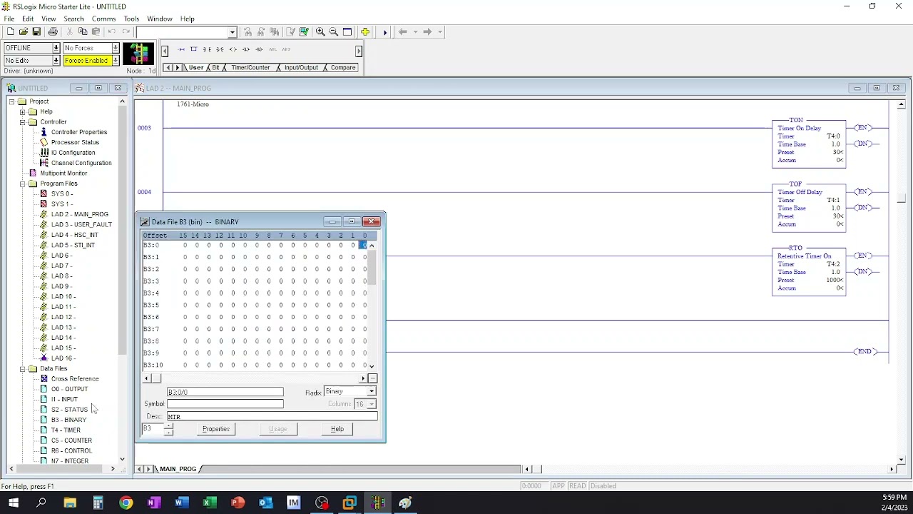 RSLogix 500 Programming_6 Retentive Timer