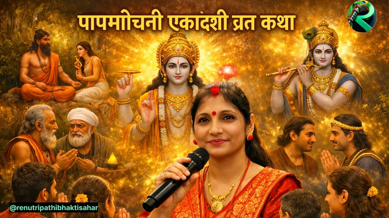 पापमोचनी एकादशी व्रत कथा2026 यह कथा सुनने /सुनाने मात्र से नष्ट होते है  7 जन्म के पाप  