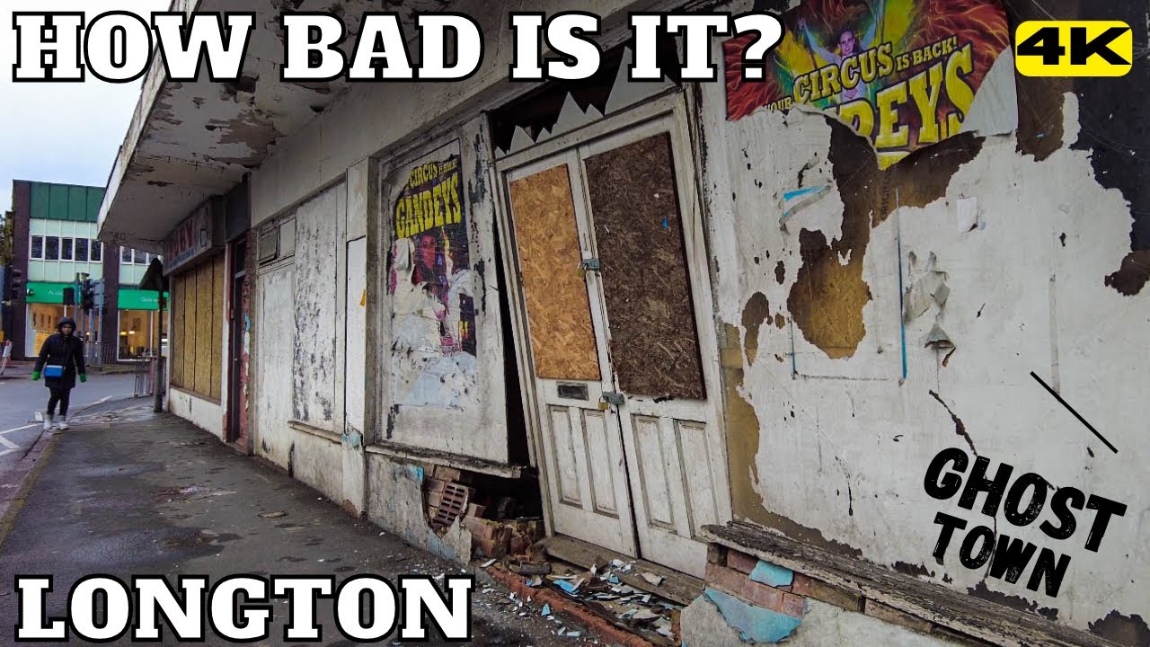 Stoke on Trent LONGTON - How Bad is It? Ghost Town ENGLAND UNITED KINDOM 4k