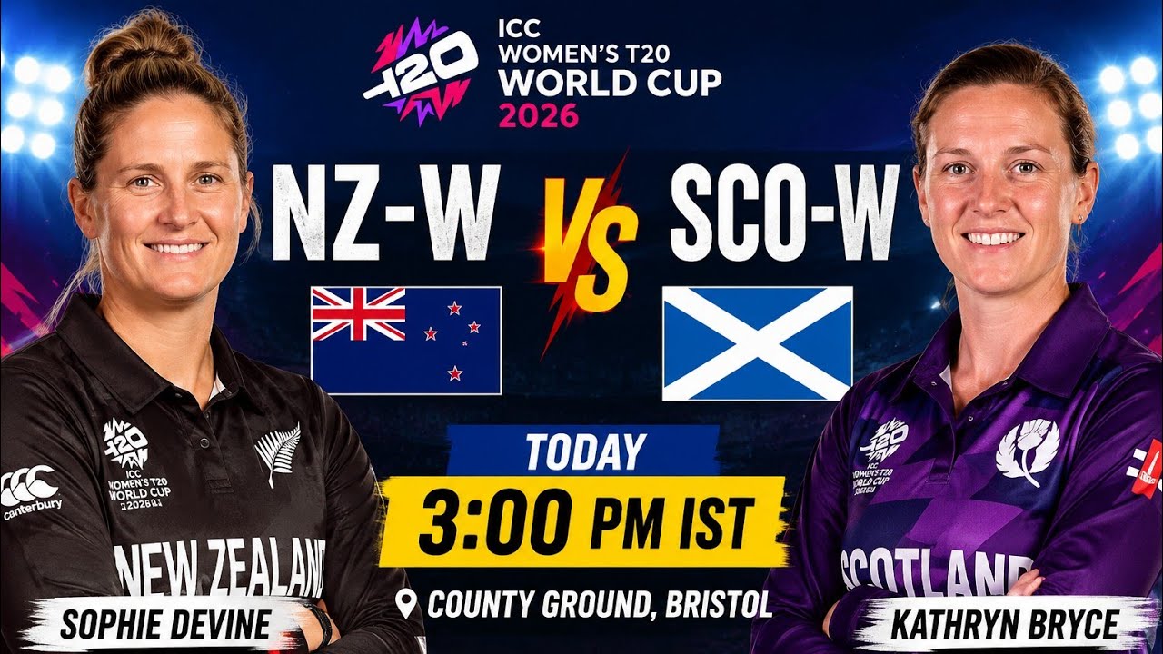 NZ-W vs SCO-W | New Zealand Women vs Scotland Women | ICC Women's T20 World Cup 2026 #WomensCricket