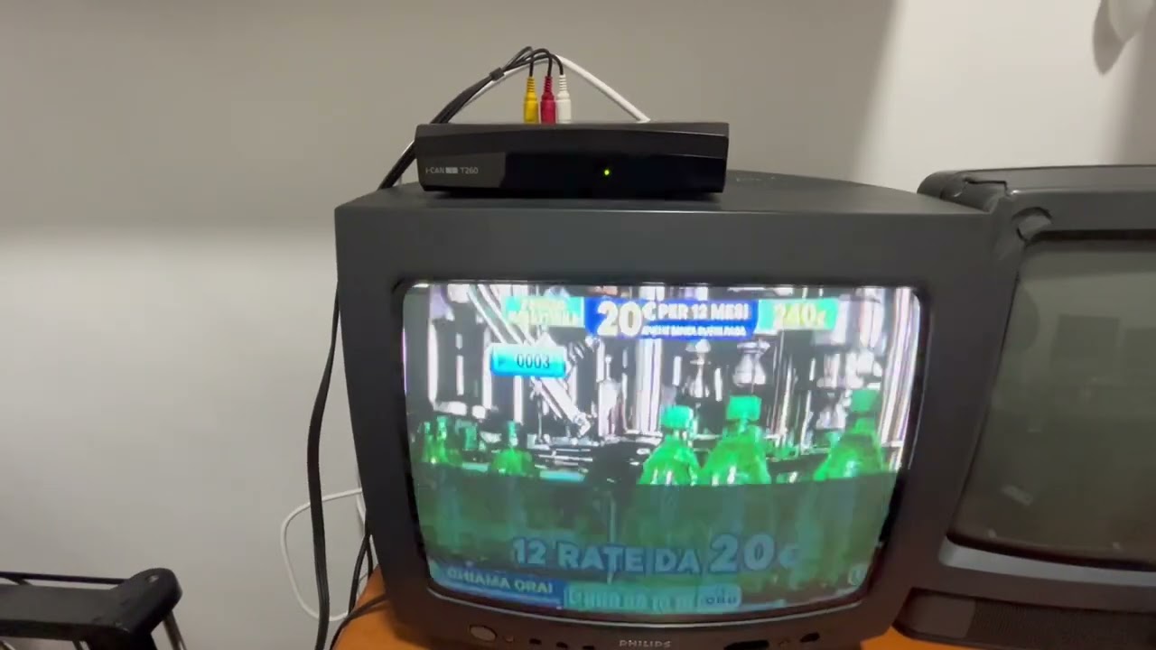 Tv crt philips 14" presentazione e test
