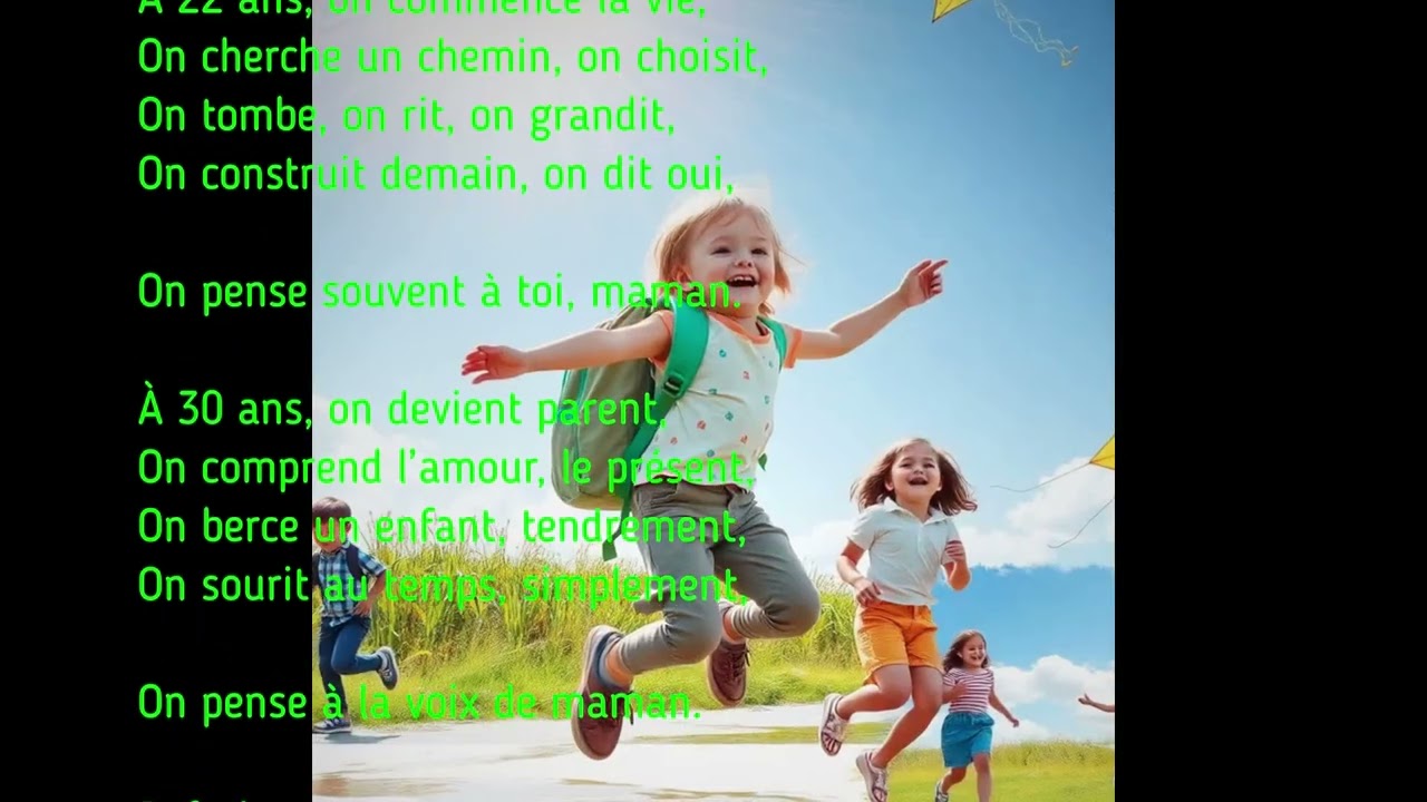 Poème à sa maman
