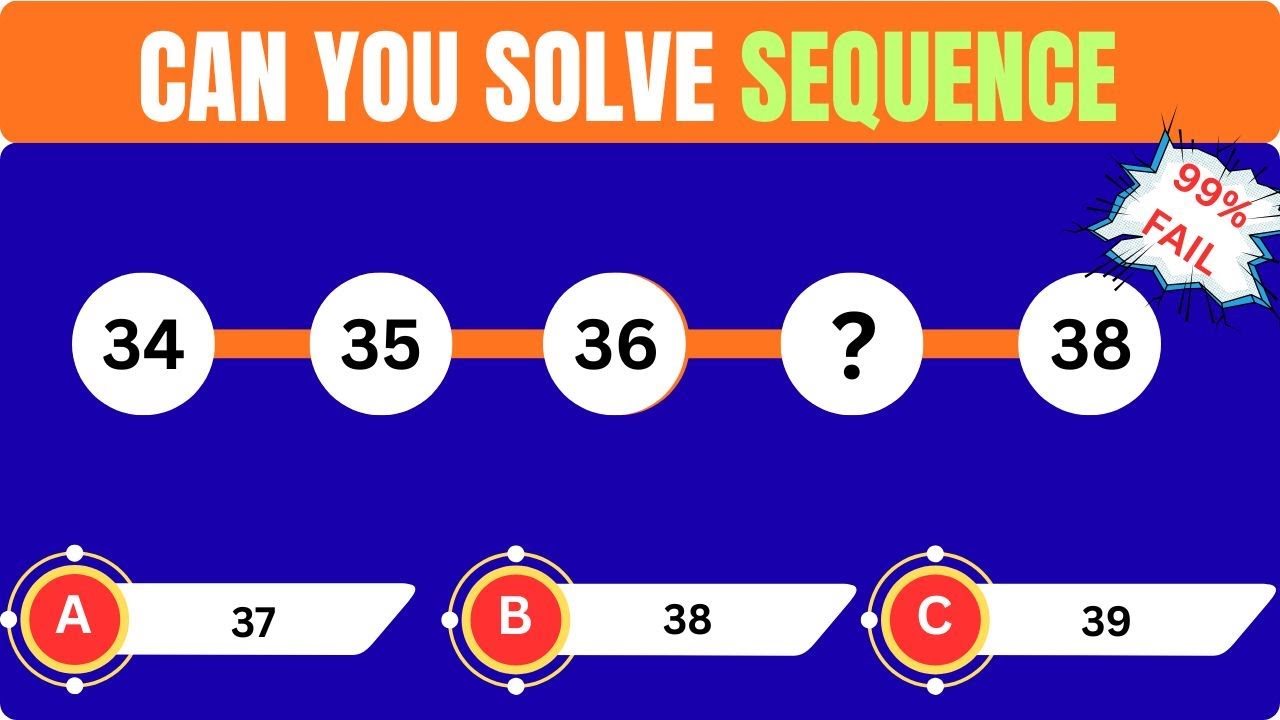 CAN YOU SOLVE NUMBER SEQUENCE QUIZ | 🧠🔢 Maths Quiz: Mastering Sequences of Numbers! 🎉