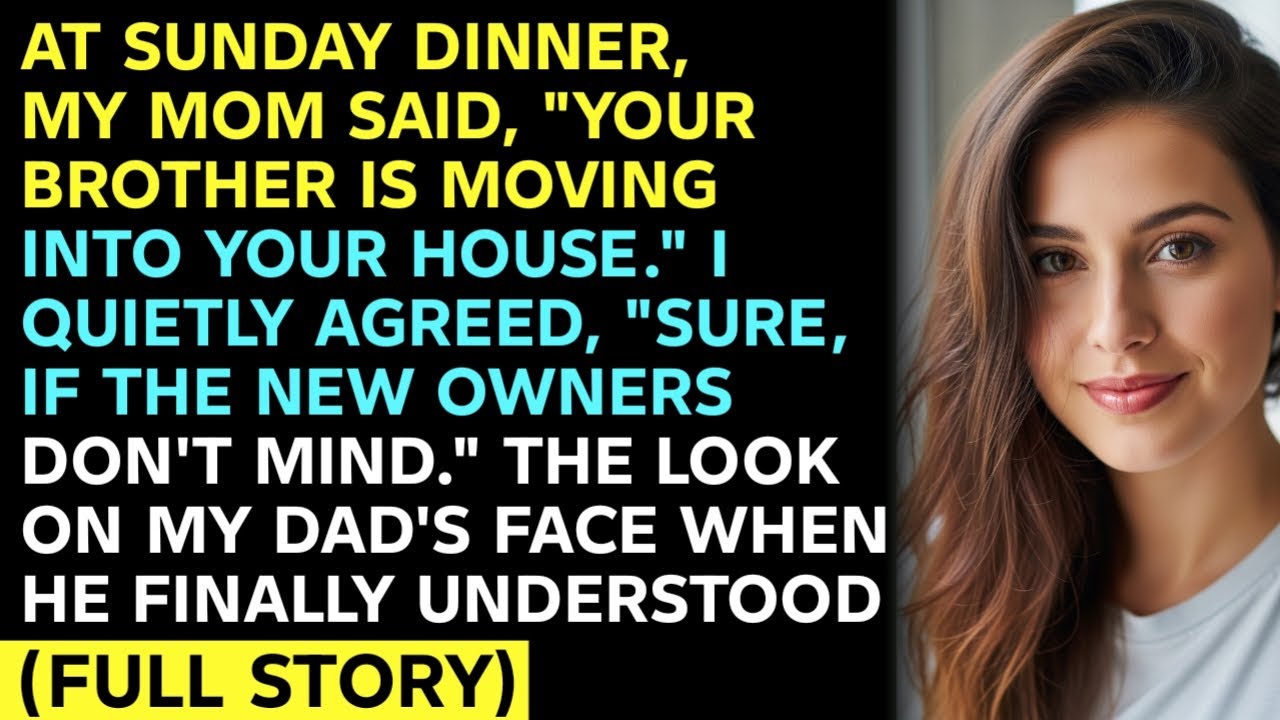 AT SUNDAY DINNER, MY MOM SAID, 