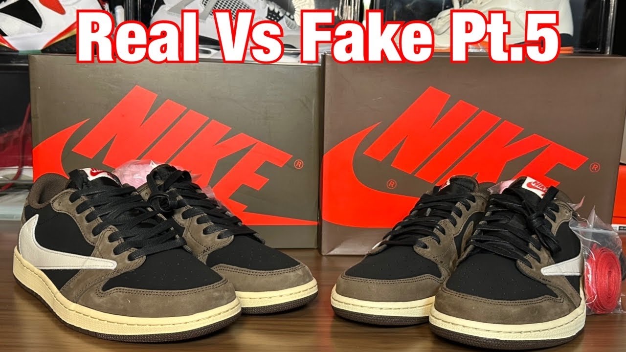 Air Jordan x Travis Scott Dark mocha low Real Vs Fake Review.