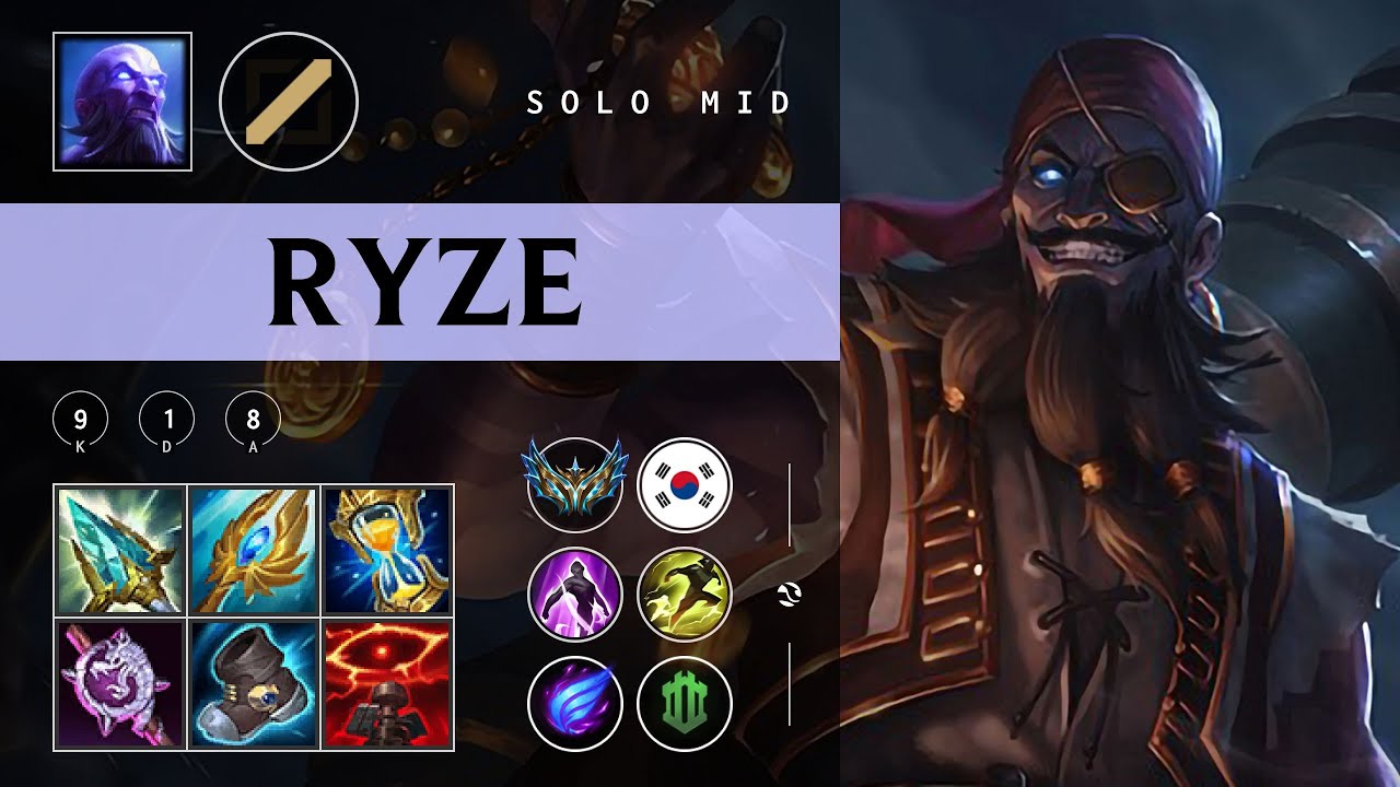 Ryze Mid vs Annie - KR Challenger Patch 25.22