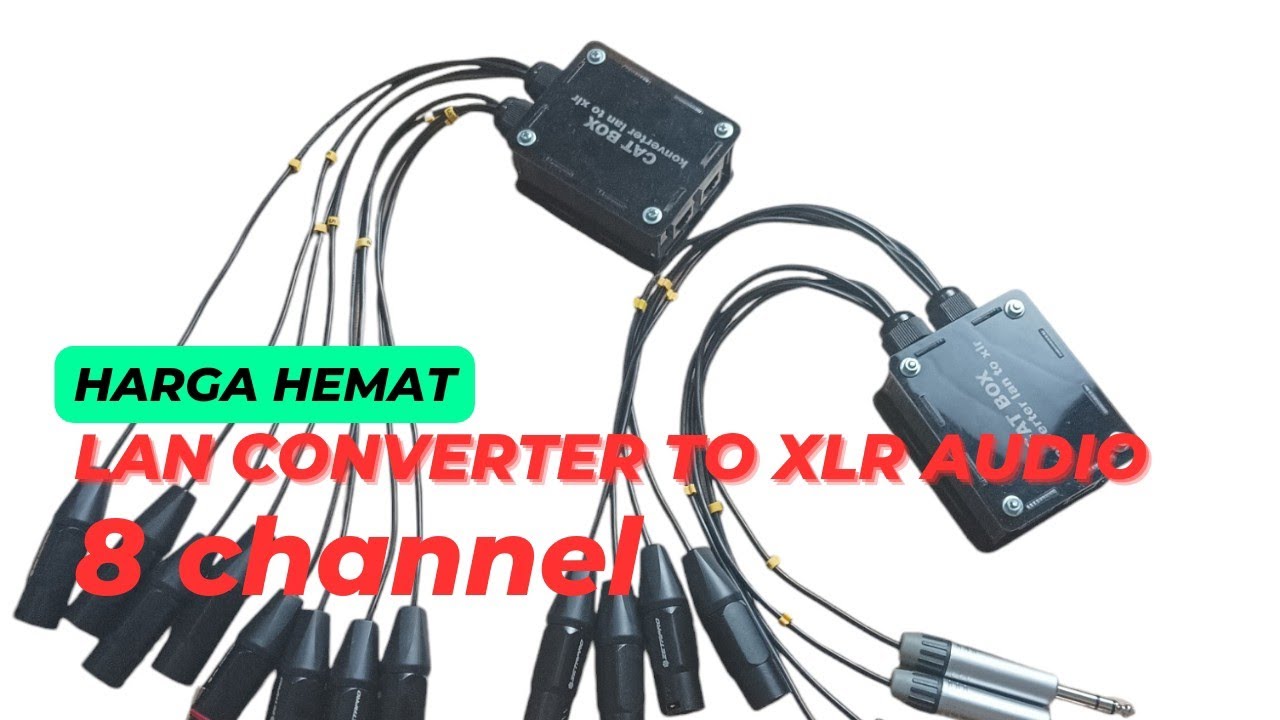 LAN CONVERTER TO XLR AUDIO 8 CHANNEL BUAT KABEL SNAKE PANJANG