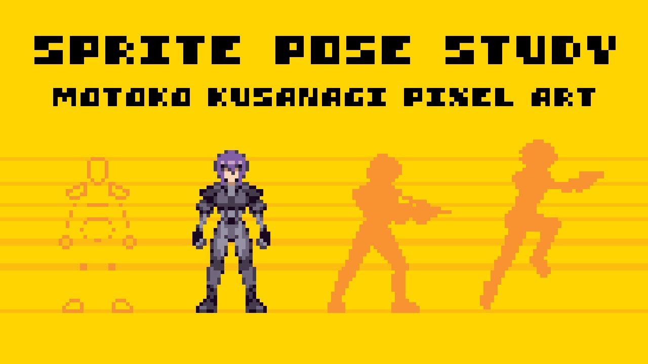 Consistency in Sprite Design | Motoko Kusanagi Pixel Art