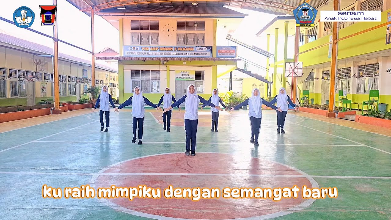 Lomba Senam Anak Indonesia Hebat_SMP Negeri 5 Padang_Sumatera Barat
