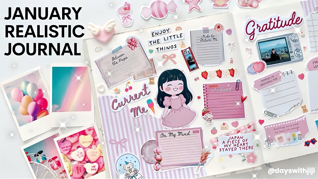 January 2026 Realistic Bullet Journal Setup 🧸 Memory Keeping (No Dailies) 💗