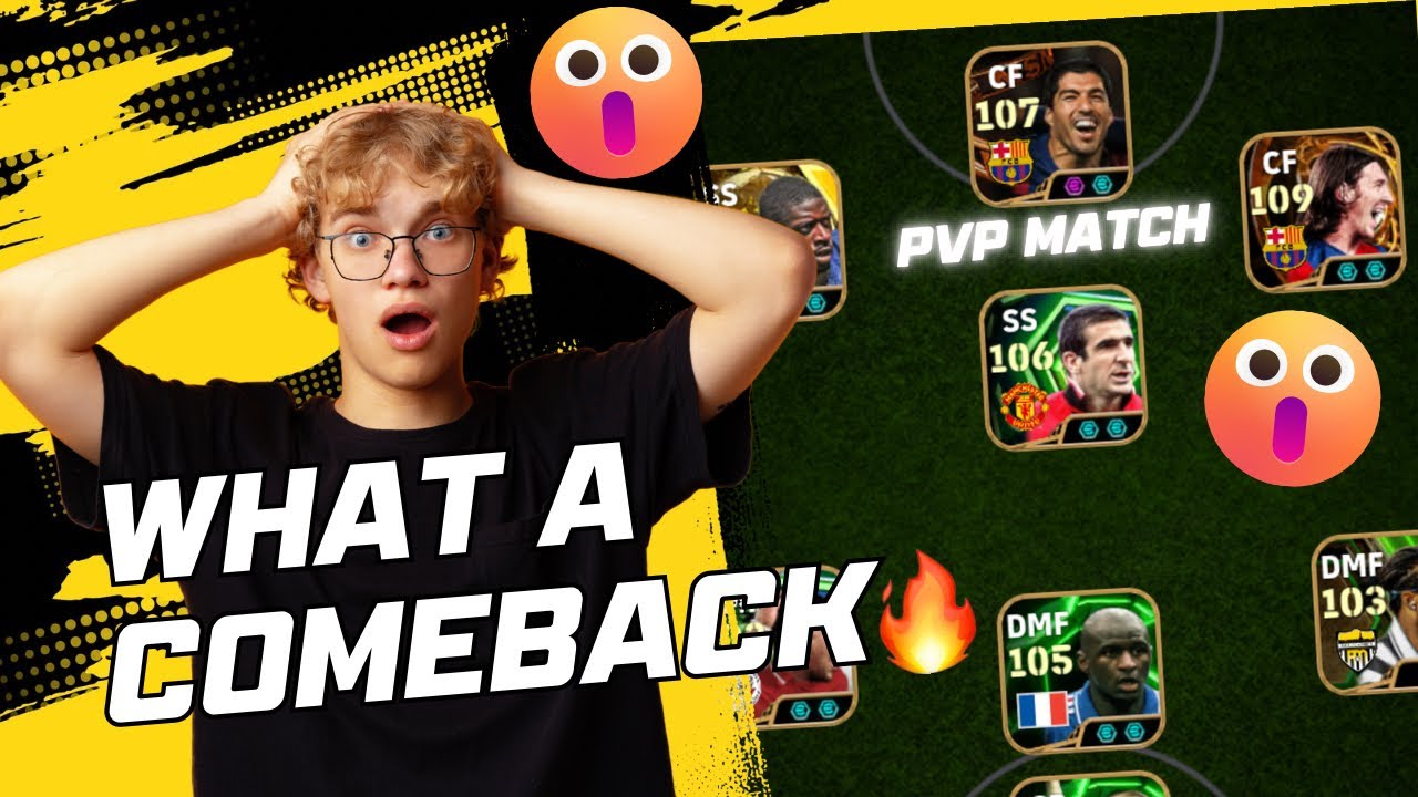 ഒരു കിടിലൻ ത്രില്ലർ PvP match അതിൽ ഒരു super comeback 🔥 | MUST WATCH | EFOOTBALL | GAMING | GAMER | 