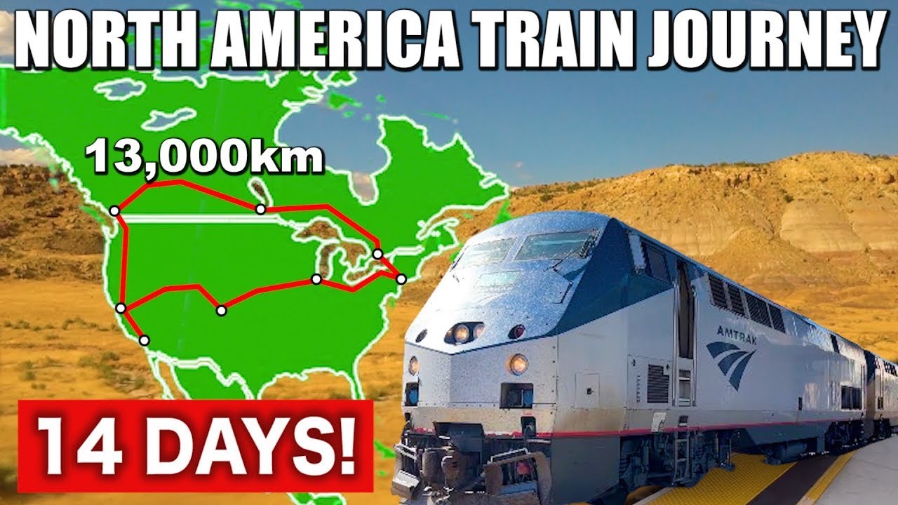 🇺🇸🇨🇦14 Days Round-the-North-America Train Journey | Amtrak & VIA Rail
