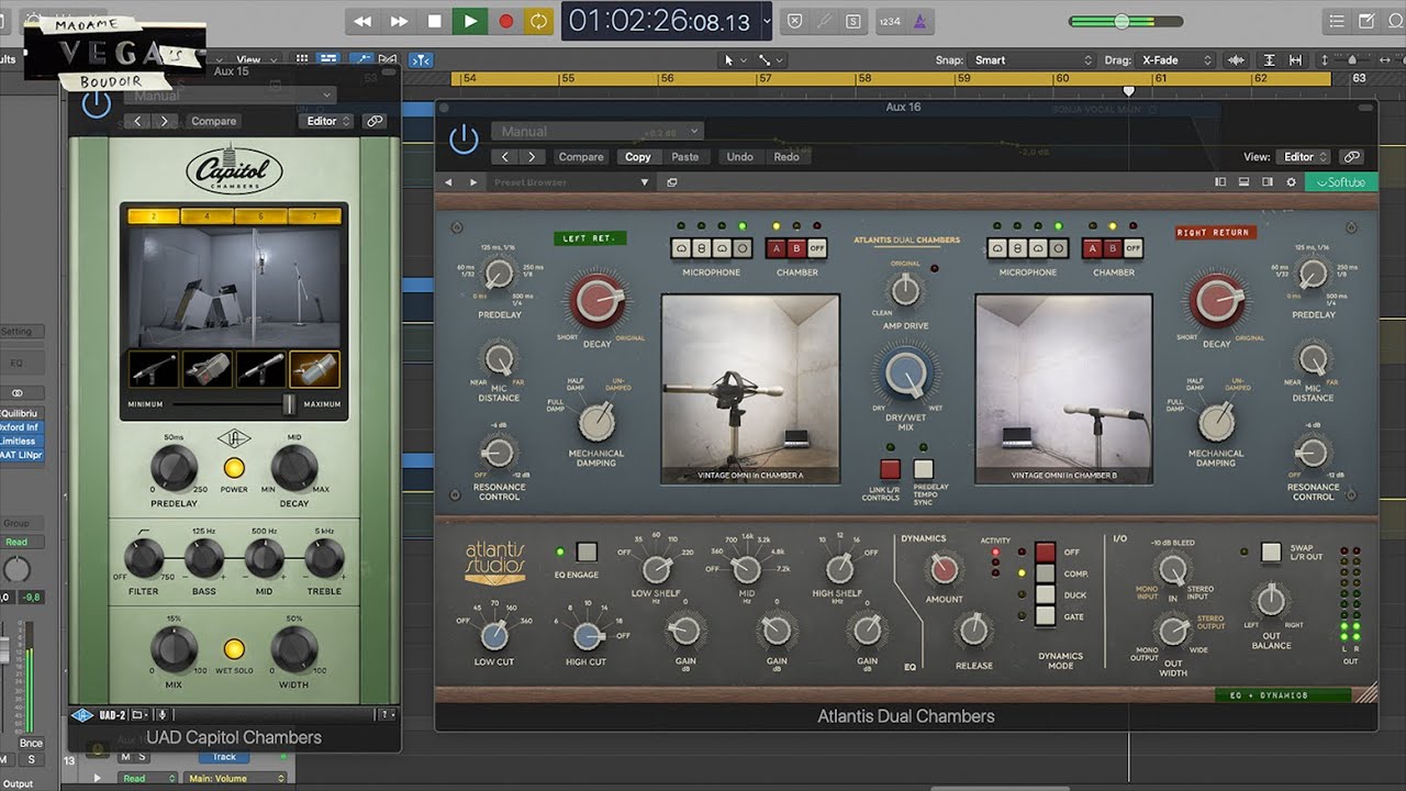 MVB-TV episode 4: UAD Capitol Chambers & Softube Atlantis Dual Chambers reverb comparison