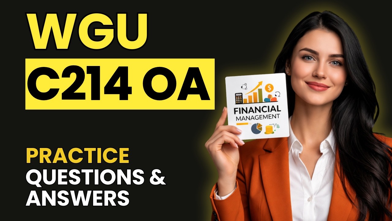Beat the C214 OA | Financial Management Questions That Mirror the Real Exam