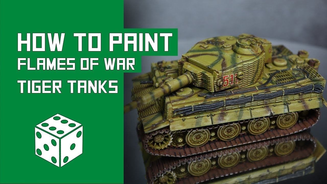 How To Paint German Tiger Tanks - Flames Of War Tutorial