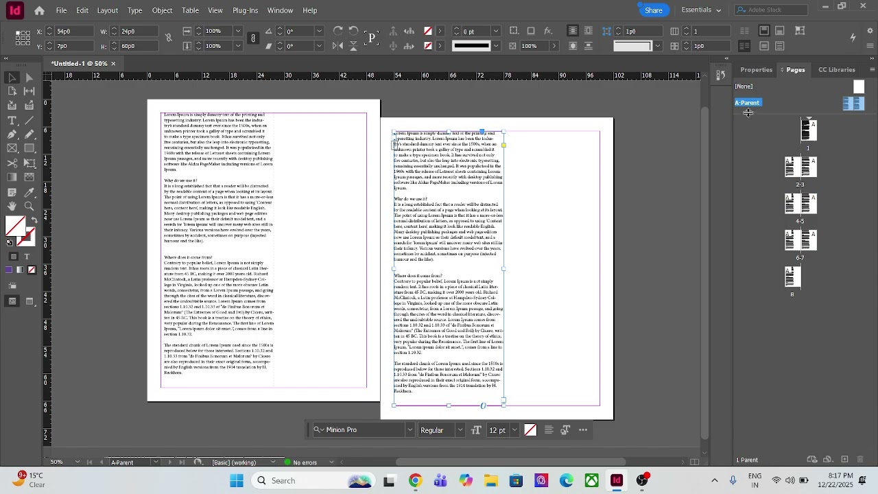 InDesign class 2
