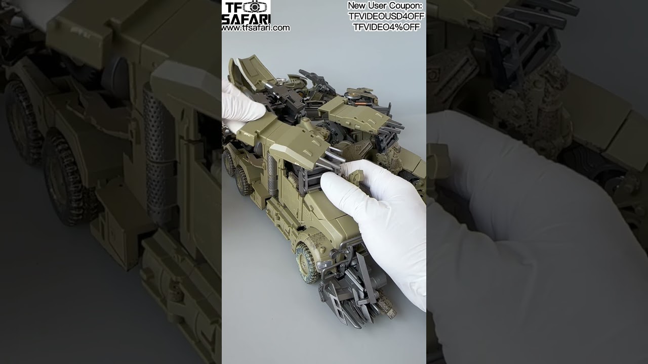Video1 for 4th Party BMB DP01V DP-01V DOTM Megatron Repainted Version#transformers #transformerstoys
