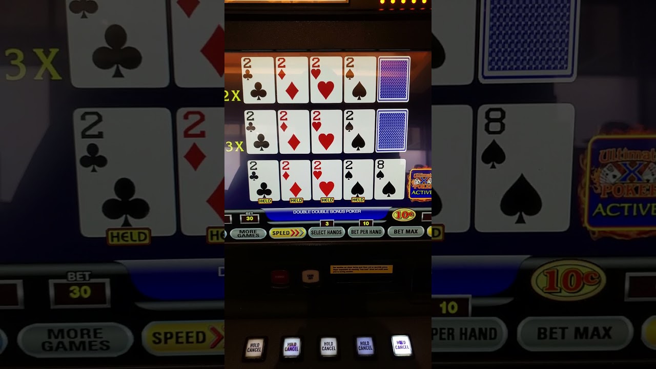 Nice Ultimate X Video Poker Hit!  #videopoker #ultimatex #casino #doubledouble #harrahsrincon
