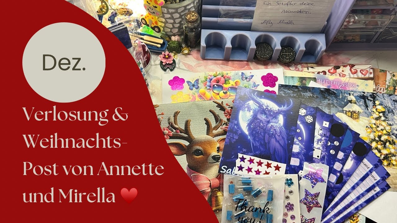 Weihnachtspost von Annette, HappyMail von Mirella mit Verlosung und Adventskalender Tür 16-23