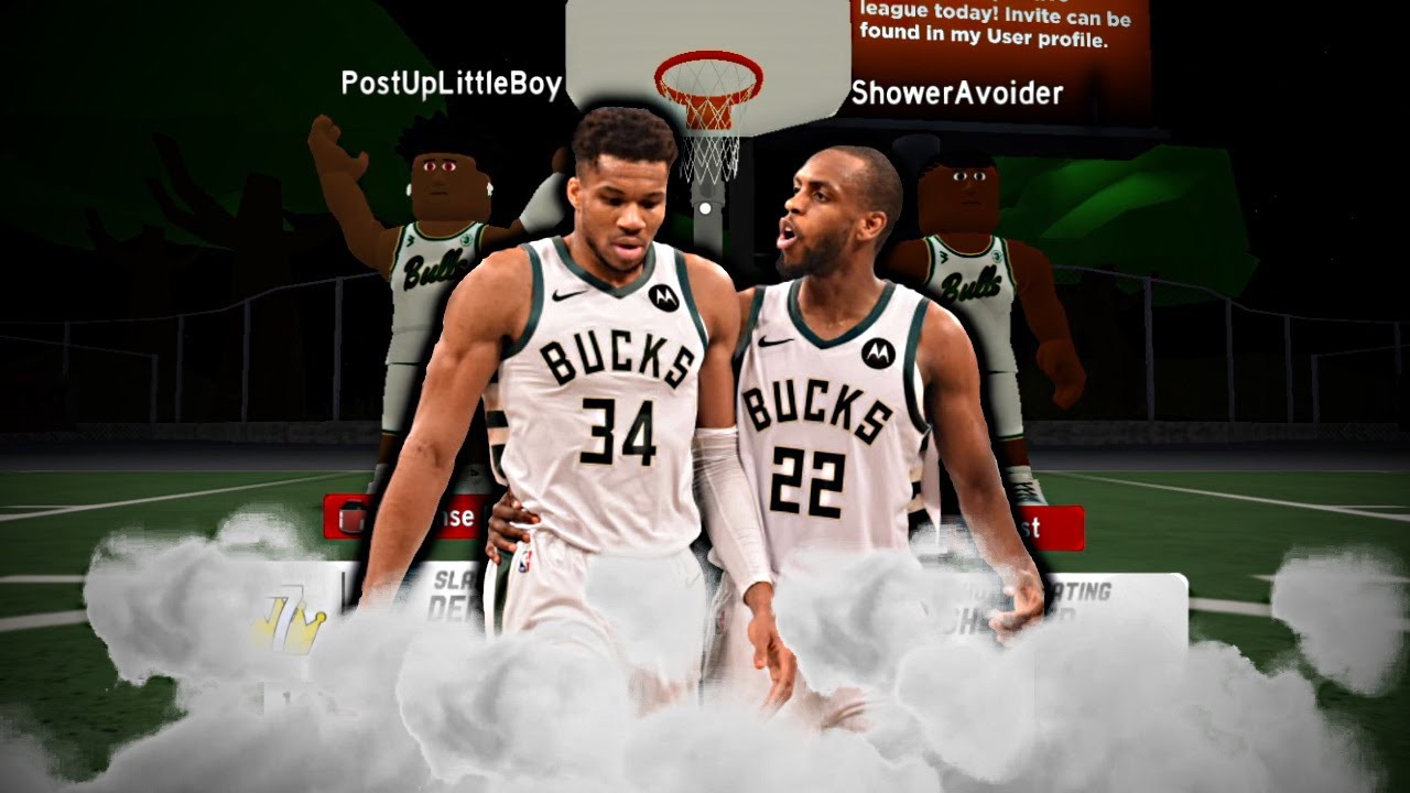 NBA FINALS GIANNIS AND KHRIS MIDDLETON DUO IN RB WORLD 3..