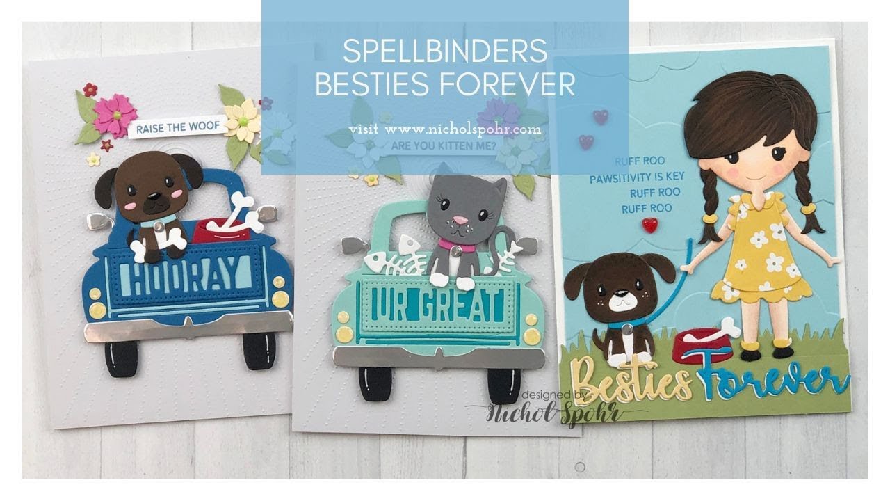 Spellbinders July 2019 Small DOM Besties Forever